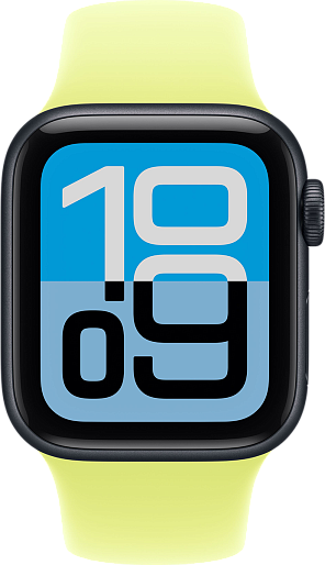 Умные часы Apple Watch SE 3 40mm with Sport Band (черный/желтый) S/M