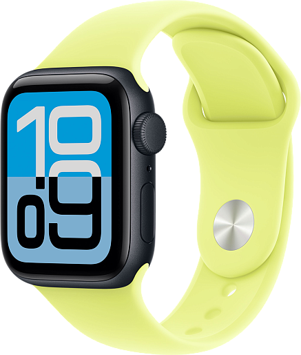 Умные часы Apple Watch SE 3 40mm with Sport Band (черный/желтый) S/M